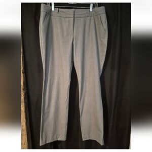 Worthington Womens Modern Fit Dress Pants, Size 14P, Light Gray